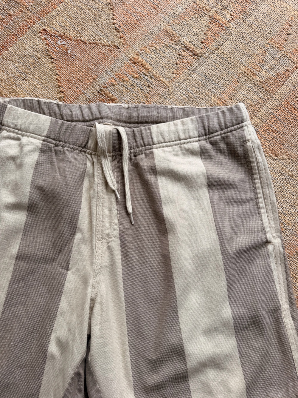 Kavu Seaboard Shorts in Tan Stripe Size Medium NWOT - Picture 6 of 6